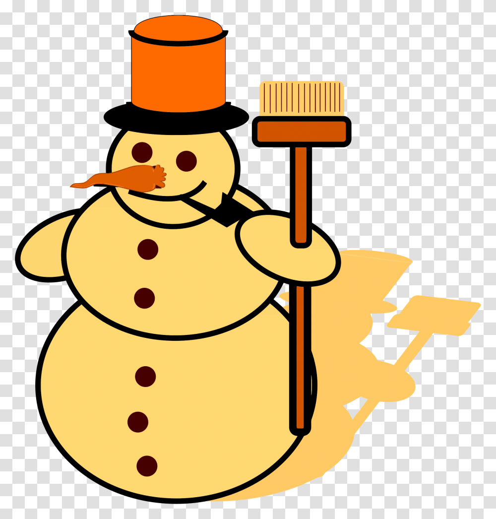 Yellow Snowman Cliparts, Nature, Outdoors, Winter, Ice Transparent Png