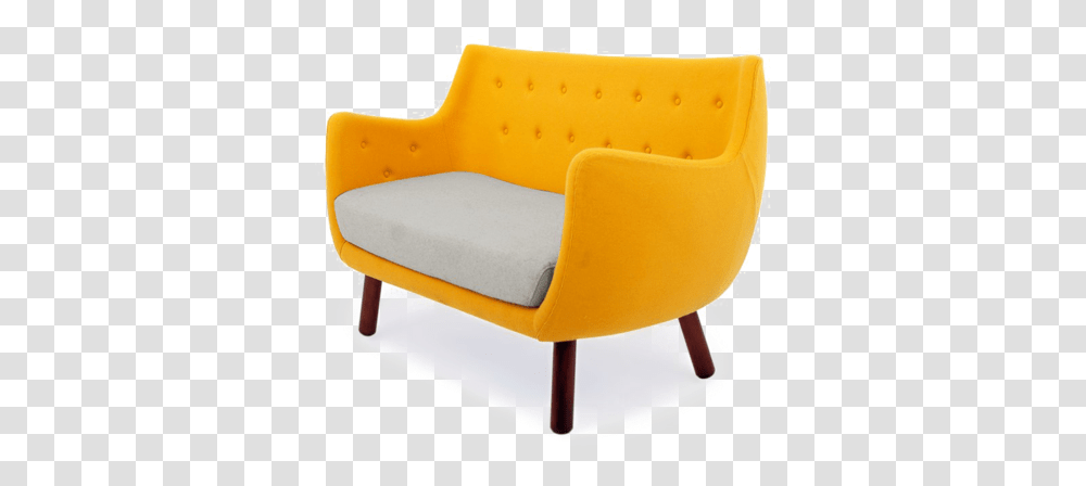 Yellow Sofa, Furniture, Armchair Transparent Png