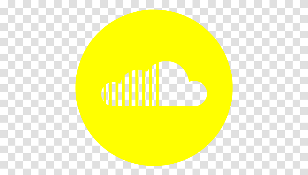 Yellow Soundcloud 4 Icon Icon, Logo, Symbol, Trademark, Tennis Ball Transparent Png