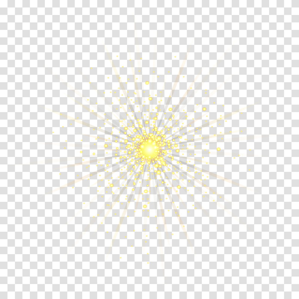 Yellow Sparkle Circle, Nature, Outdoors, Night, Chandelier Transparent Png