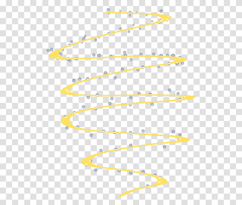 Yellow Sparkle Parallel, Spiral, Coil Transparent Png