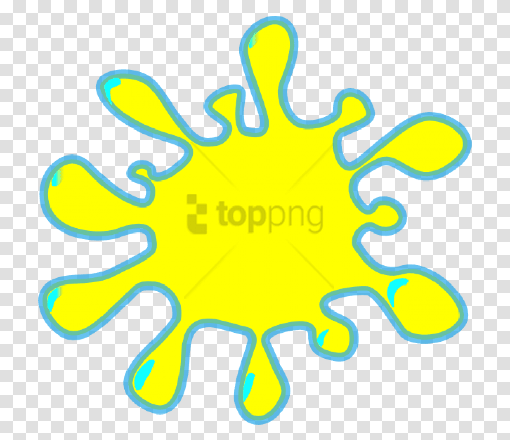 Yellow Splash Clip Art Blob Of Color, Machine, Gear Transparent Png