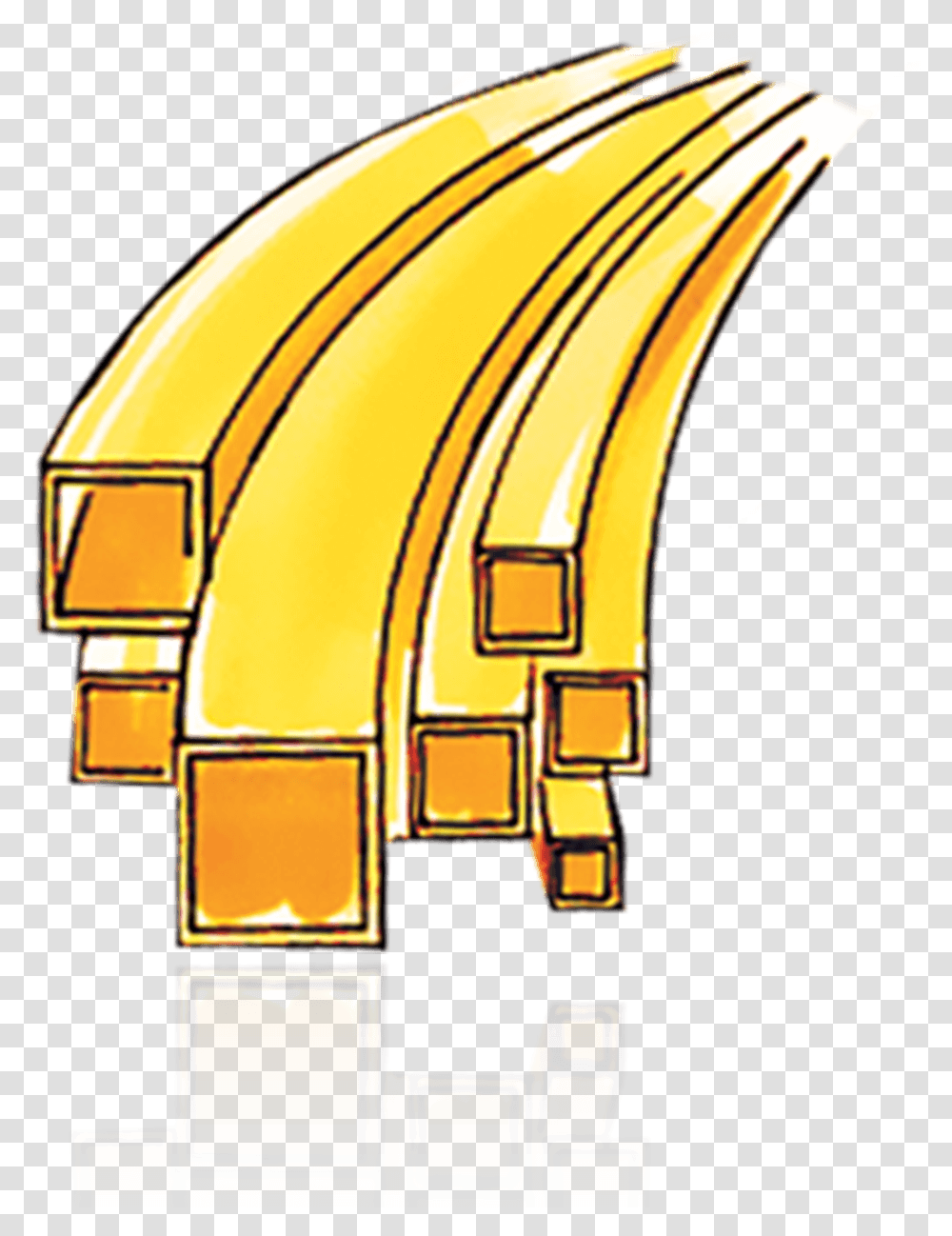 Yellow Square Hard Tubing Horizontal, Helmet, Clothing, Apparel, Pac Man Transparent Png