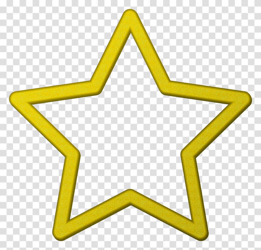 Yellow Star Border Frame Clip, Star Symbol, Cross Transparent Png
