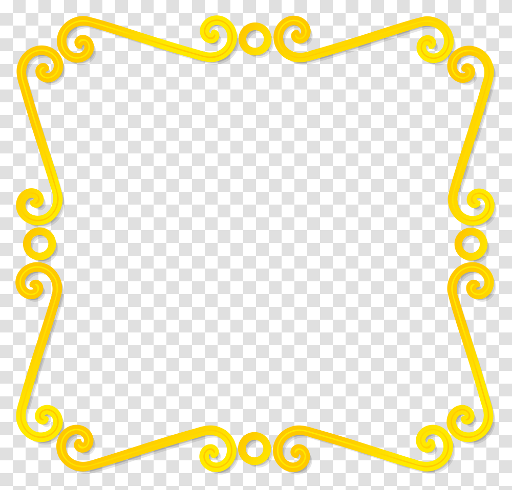 Yellow Star Border Yellow Star New Year Border, Number, Pattern Transparent Png
