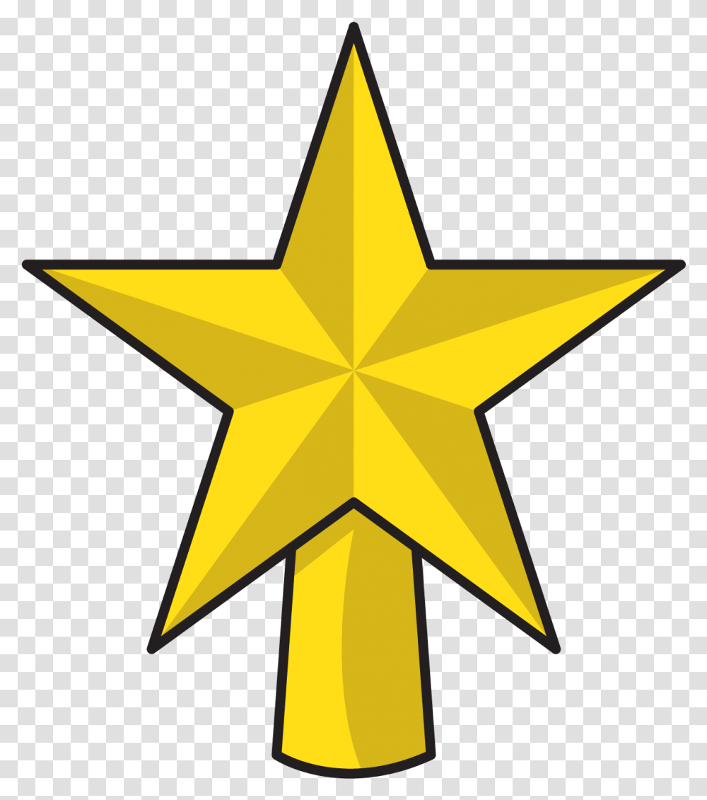 Yellow Star Christmas Ornament Vertical, Cross, Symbol, Star Symbol, Airplane Transparent Png