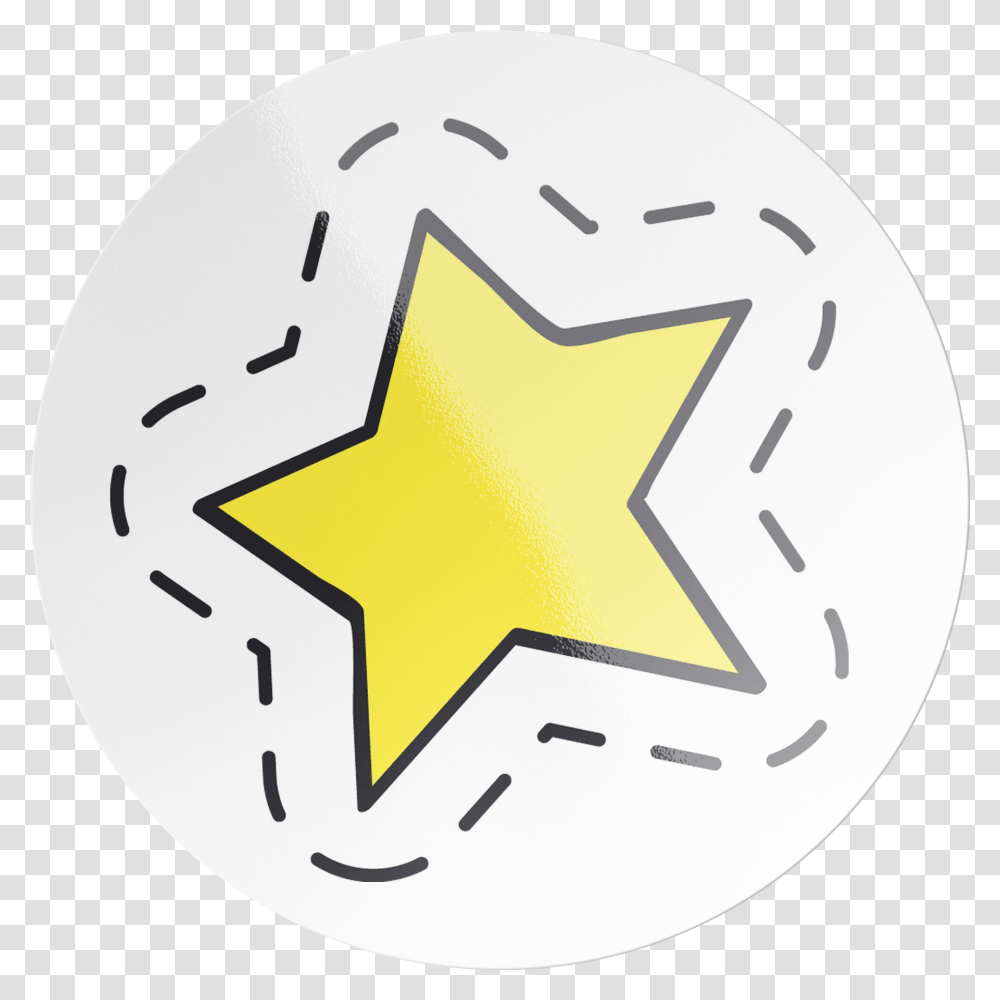 Yellow Star Circle Sticker - Pretty Art Online Circle, Symbol, Star Symbol, Logo, Trademark Transparent Png