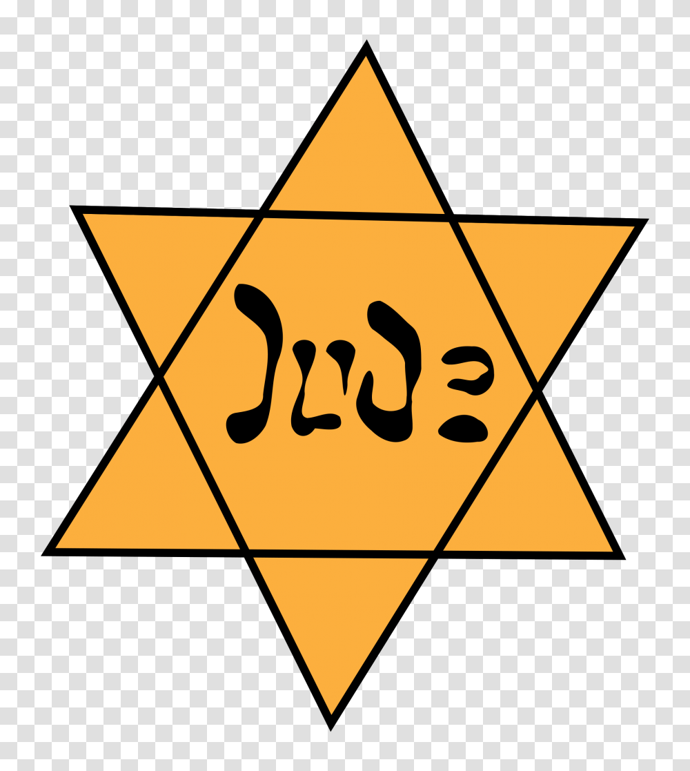 Yellow Star Jude Jew, Triangle, Star Symbol, Sign Transparent Png