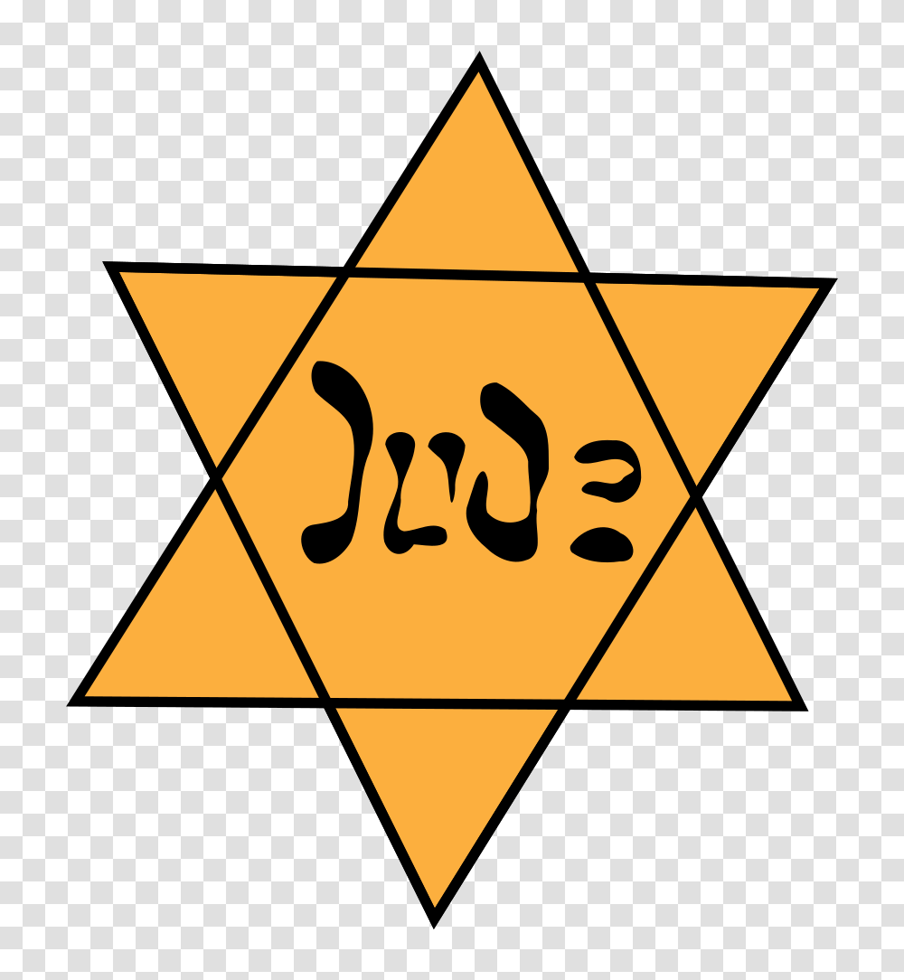 Yellow Star Jude Jew Yellow Star Of David, Symbol, Triangle, Star Symbol, Sign Transparent Png
