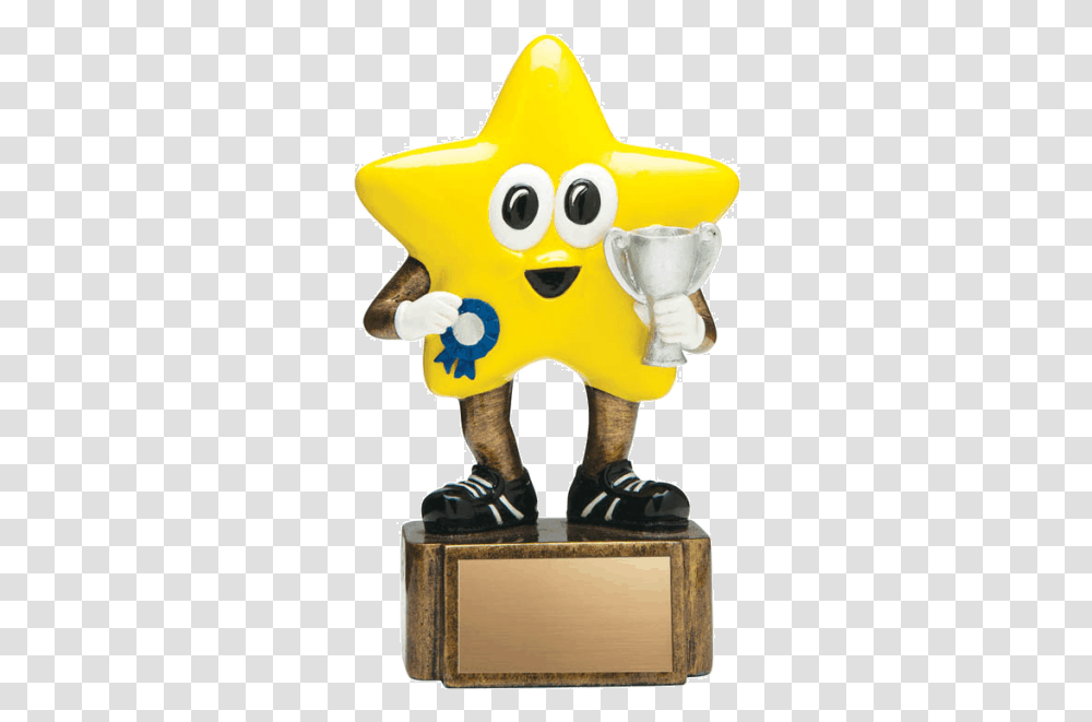 Yellow Star Winner 475 Figurine, Toy, Mascot Transparent Png