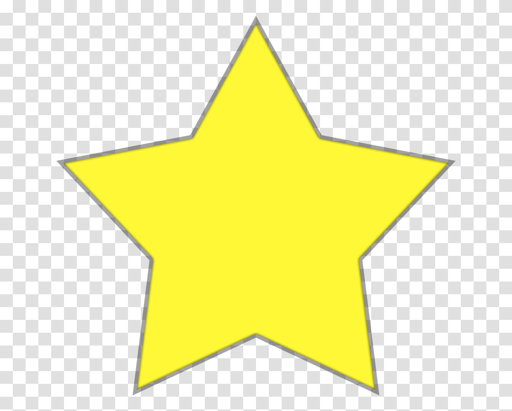 Yellow Star With Black Background, Star Symbol Transparent Png