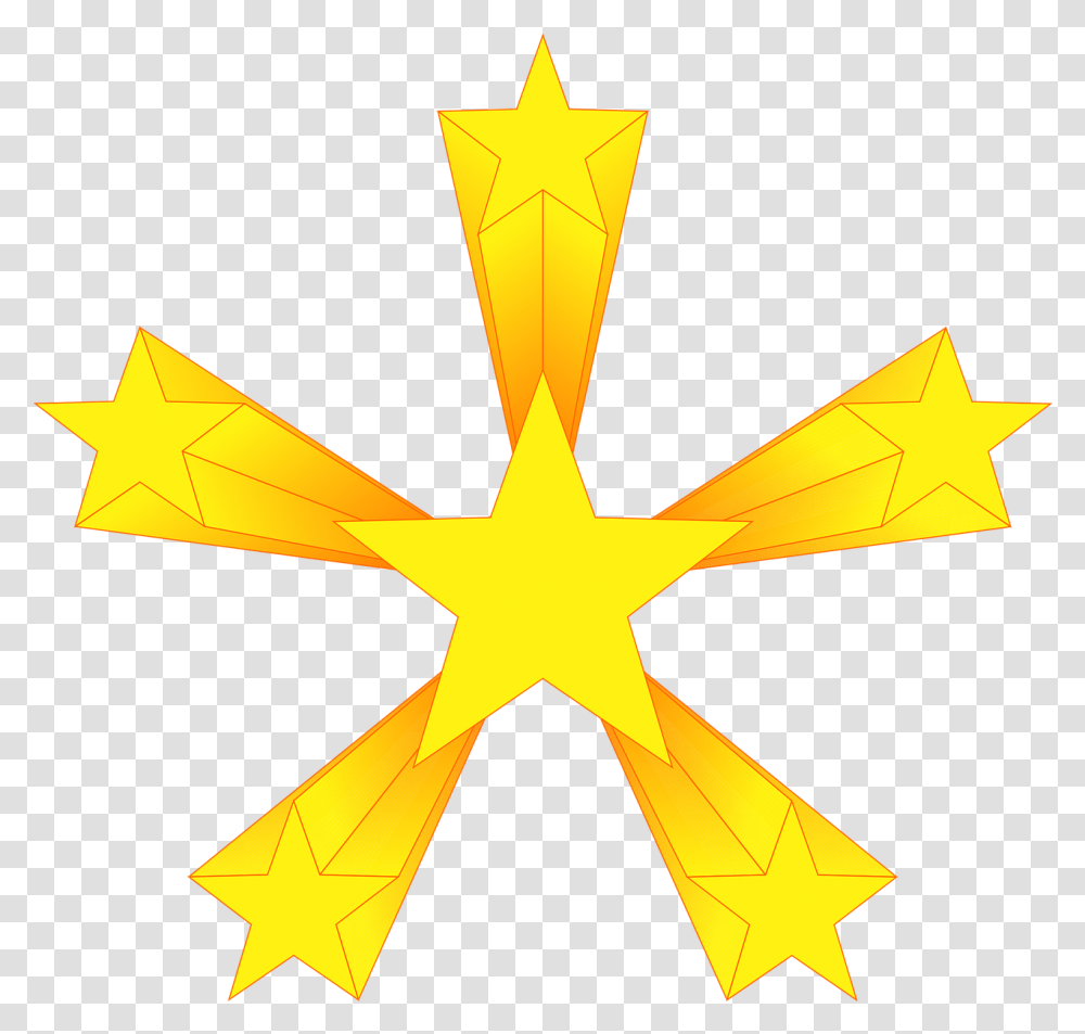 Yellow Stars Kuning Bintang, Symbol, Star Symbol, Cross Transparent Png