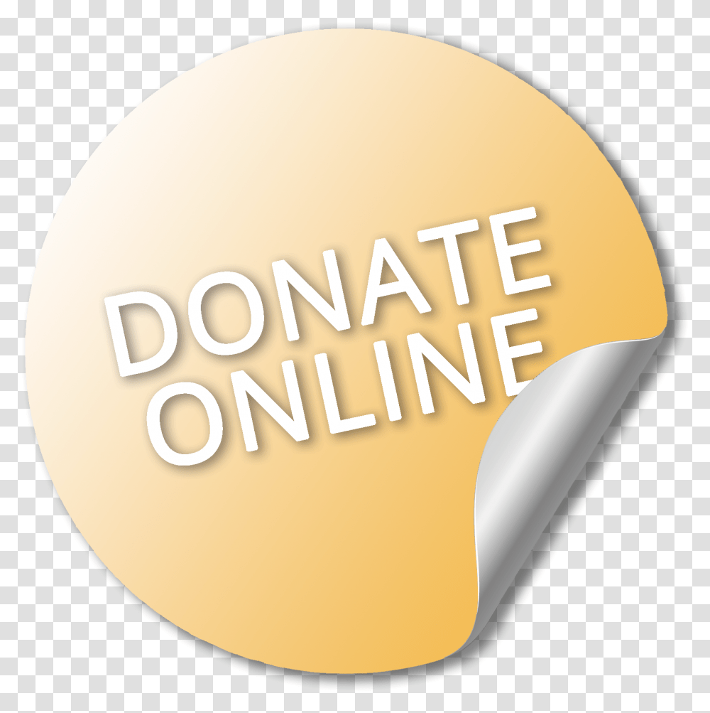 Yellow Sticker Stating Donate Online Antinazi, Label, Logo Transparent Png