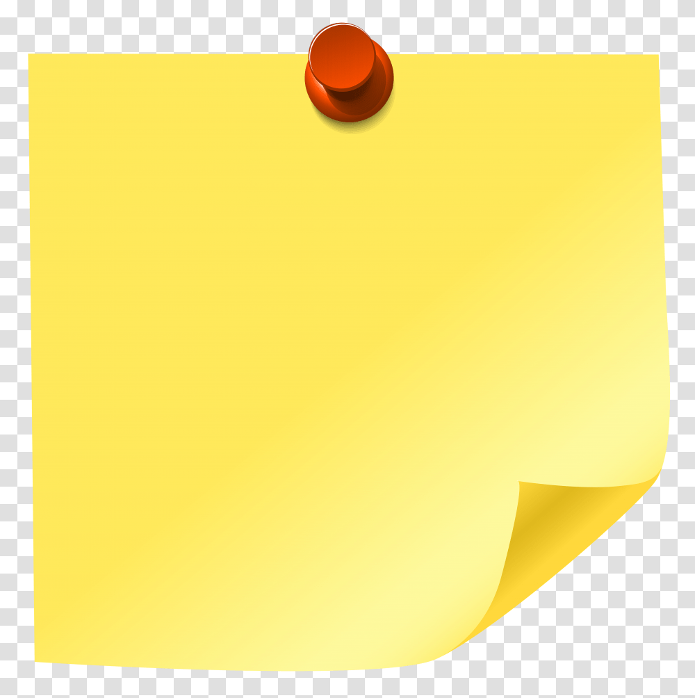 Yellow Sticky Note Clip Art, Pac Man, Plant, Food Transparent Png