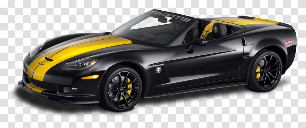 Yellow Stripe On Black Car, Vehicle, Transportation, Automobile, Wheel Transparent Png