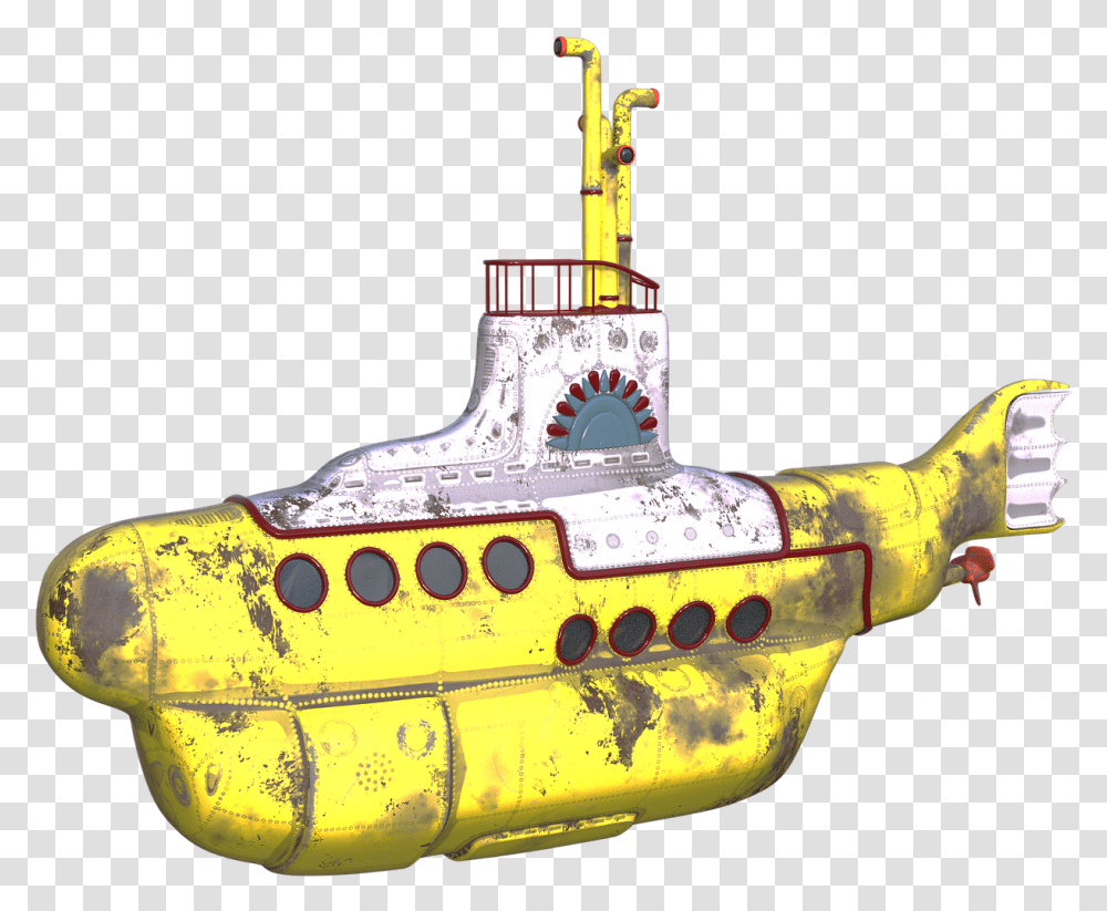 Yellow Submarine Ocean Water Yellow Submarine, Vehicle, Transportation, Watercraft, Vessel Transparent Png