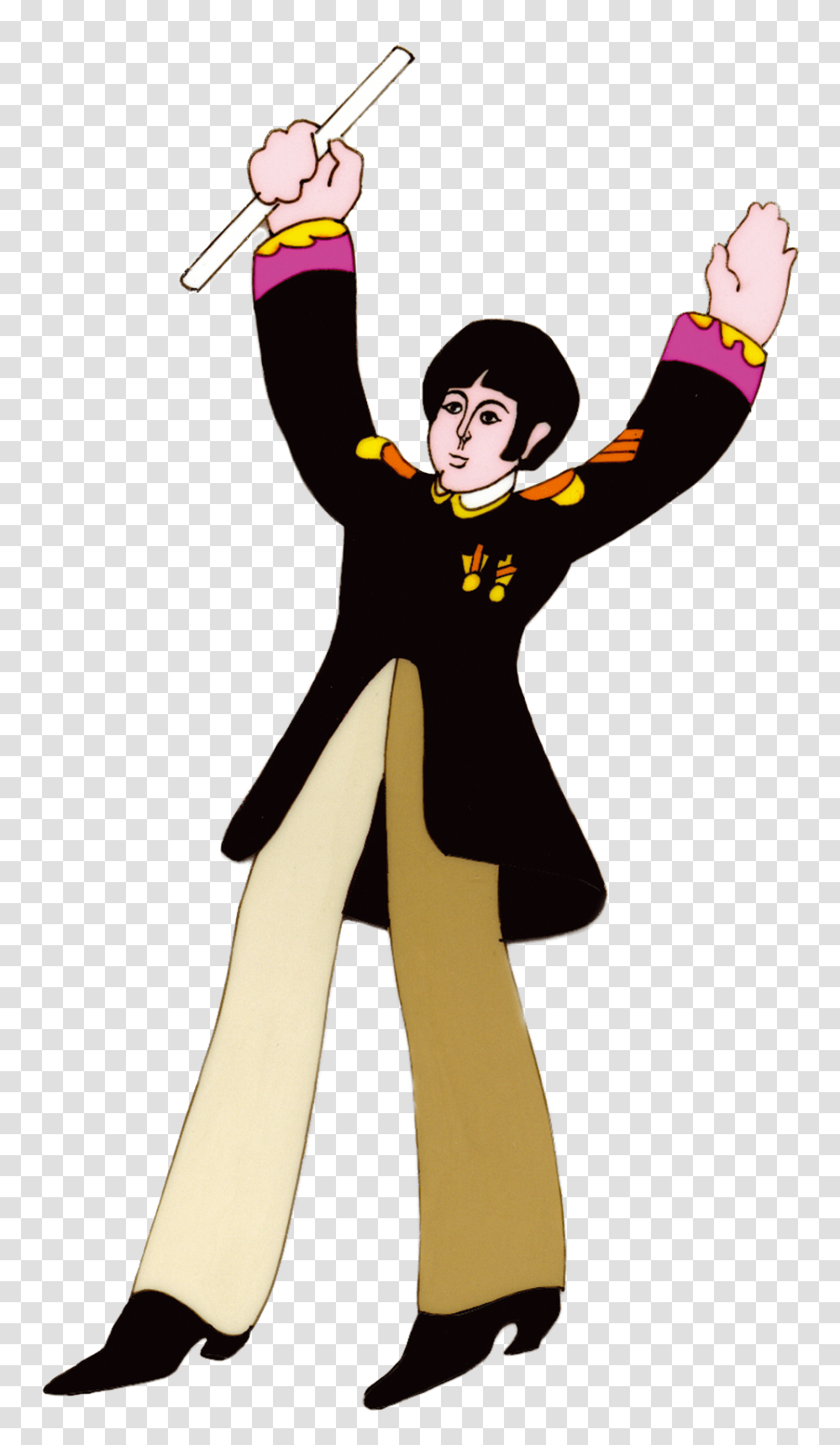 Yellow Submarine Paul Mccartney In Yellow, Person, Female, Costume, Woman Transparent Png