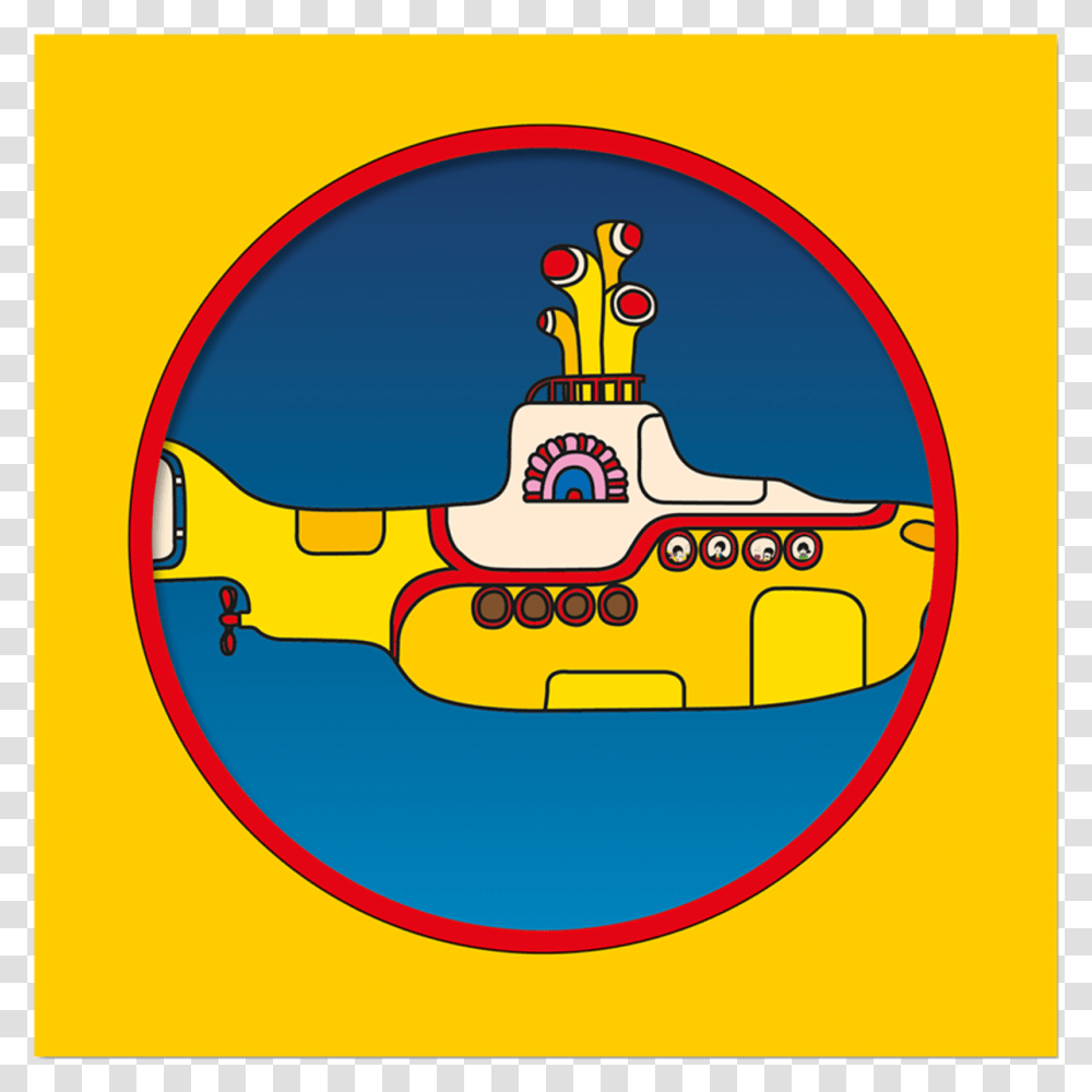 Yellow Submarine Picture Disc, Logo, Trademark, Label Transparent Png