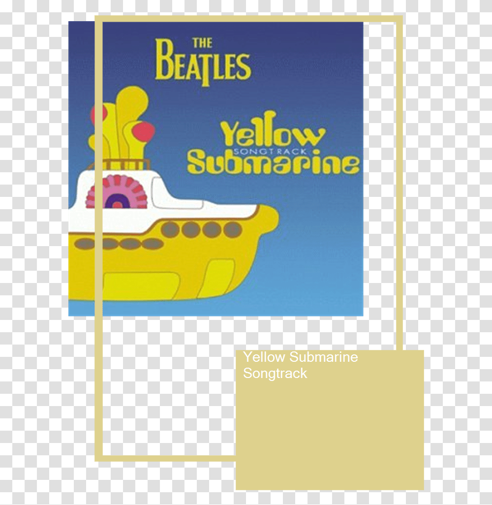 Yellow Submarine Songtrack Cover, Advertisement, Poster, Transportation, Vehicle Transparent Png