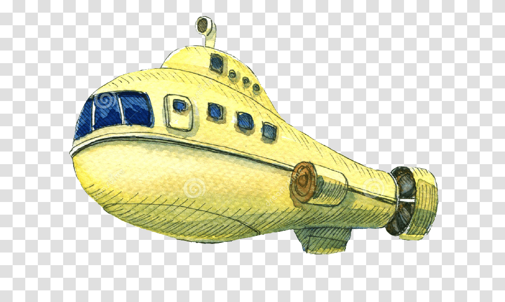 Yellow Submarine Yellow Submarine Watercolor, Transportation, Vehicle, Animal, Aircraft Transparent Png