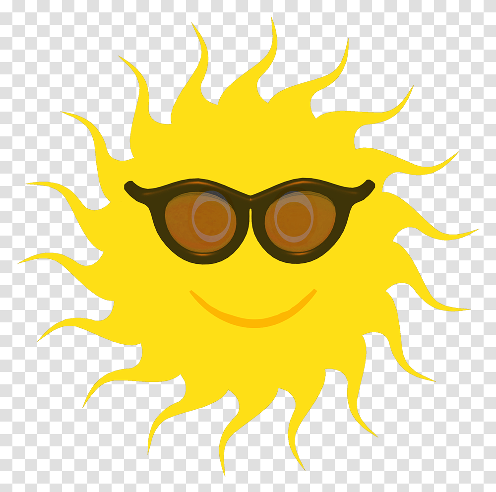 Yellow Sun Black Sunglasses Smiley, Flare, Light, Accessories, Accessory Transparent Png