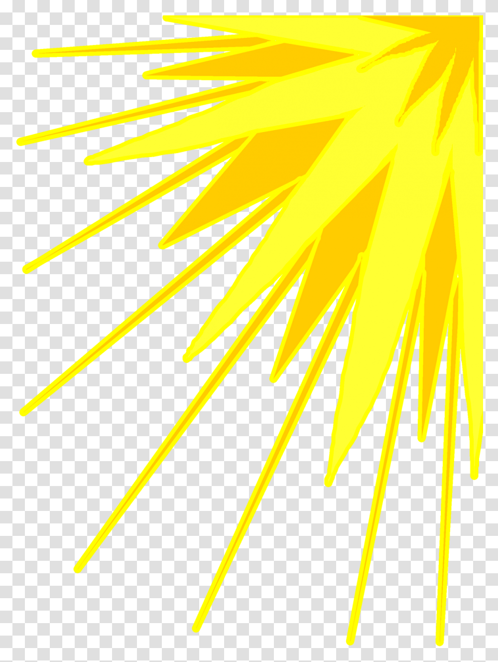 Yellow Sun Rays Clipart Download Graphic Design, Nature, Outdoors, Sky, Bow Transparent Png