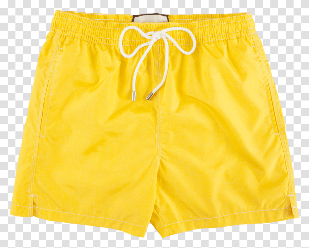 Yellow Swim Trunks Solid, Shorts, Clothing, Apparel, Skirt Transparent Png