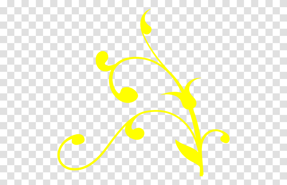 Yellow Swirls, Floral Design, Pattern Transparent Png