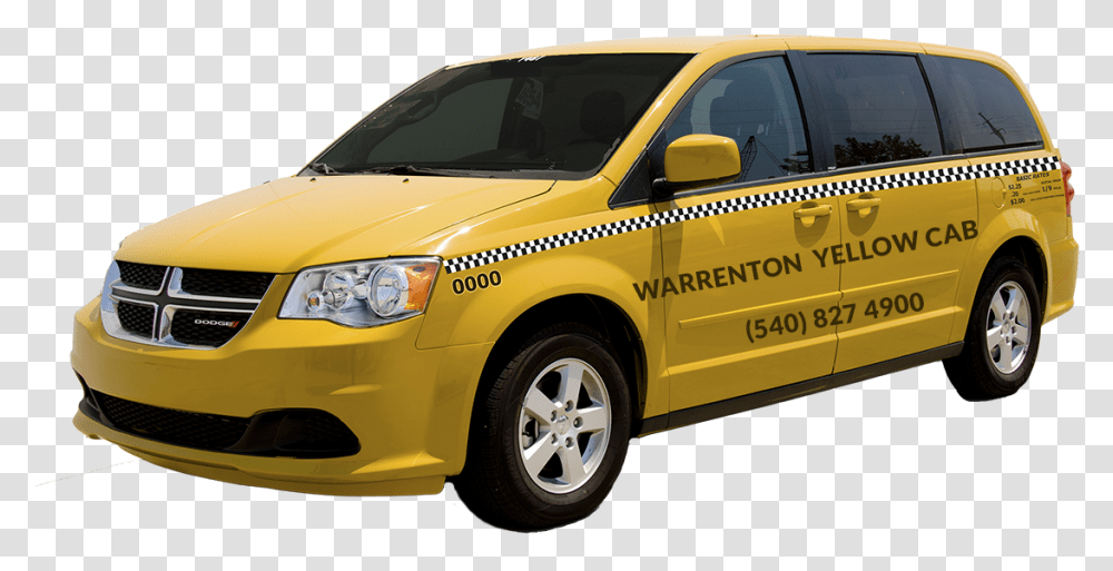 Yellow Taxi Dodge Caravan, Vehicle, Transportation, Automobile, Cab Transparent Png