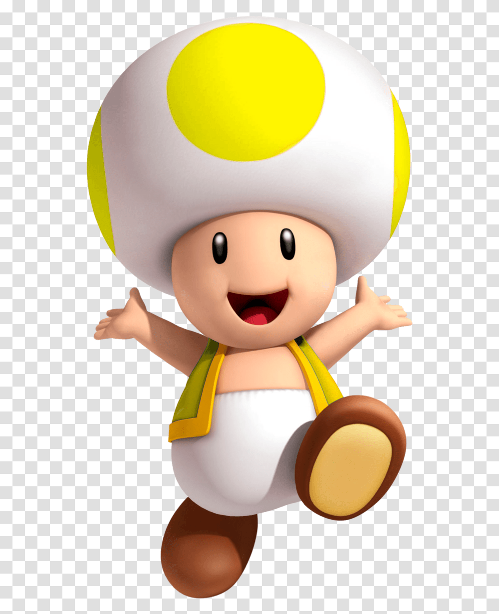 Yellow Toad Super Mario, Doll, Toy, Elf Transparent Png