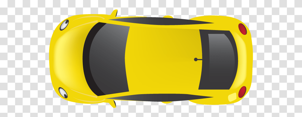 Yellow Top Car New Beetle Car Top View, Clothing, Apparel, Hardhat, Helmet Transparent Png