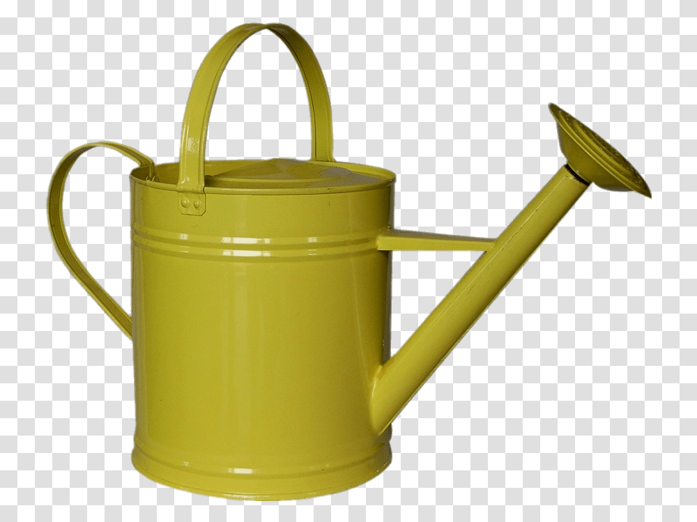 Yellow Traditional Watering Can Watering Can Background, Tin Transparent Png