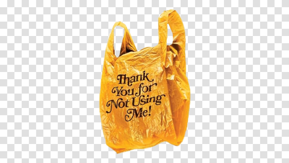 Yellow Trash Recycle Gold Black Yellowaesthetic Aes Thank You For Not Using Me, Plastic Bag, Person, Human Transparent Png