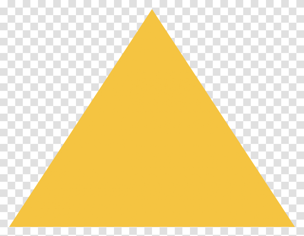 Yellow Triangle No Background, Logo, Trademark, White Transparent Png