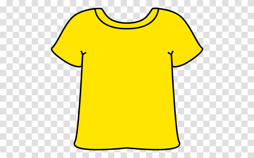 Yellow Tshirt Shirt To Color Clipart, Apparel, T-Shirt, Sleeve Transparent Png