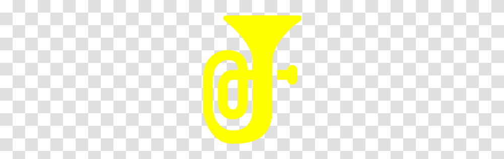 Yellow Tuba Icon, Logo, Trademark Transparent Png