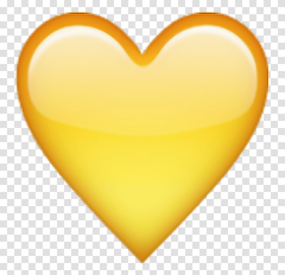 Yellow Tumblr Heart Emoji Yellow Heart Emoji, Cushion, Pillow, Lamp, Plectrum Transparent Png