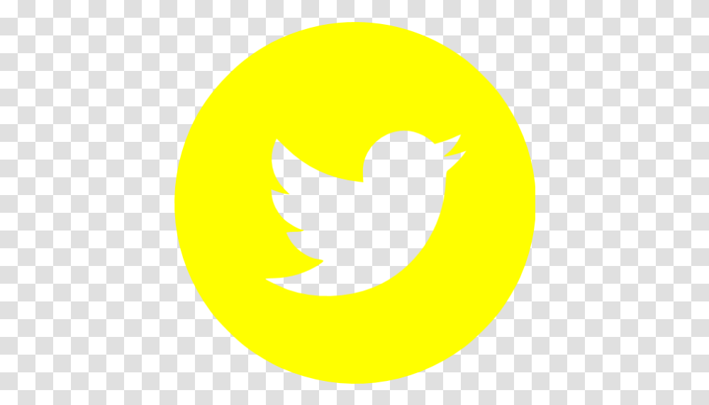 Yellow Twitter 4 Icon Free Yellow Social Icons Background Twitter Icon, Symbol, Logo, Trademark, Cat Transparent Png