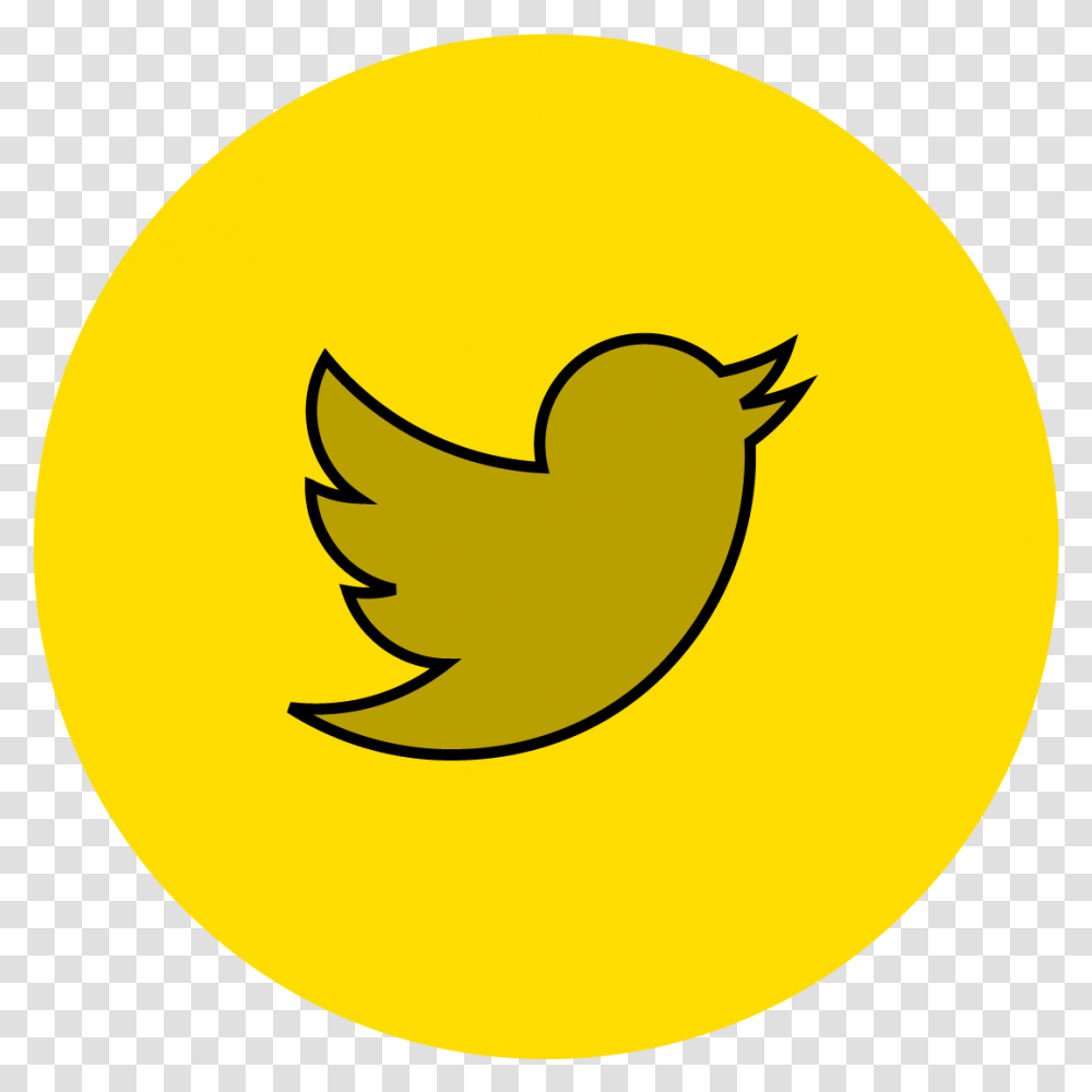 Yellow Umbrella Twitter Icon Outline, Plant, Text, Logo, Symbol Transparent Png