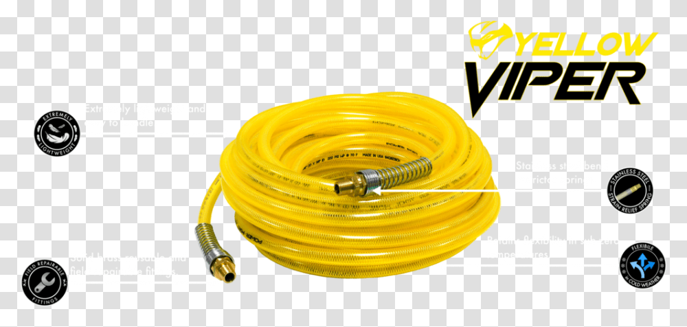 Yellow Viper Polyurethane Air Hose Petrohawk Energy Transparent Png
