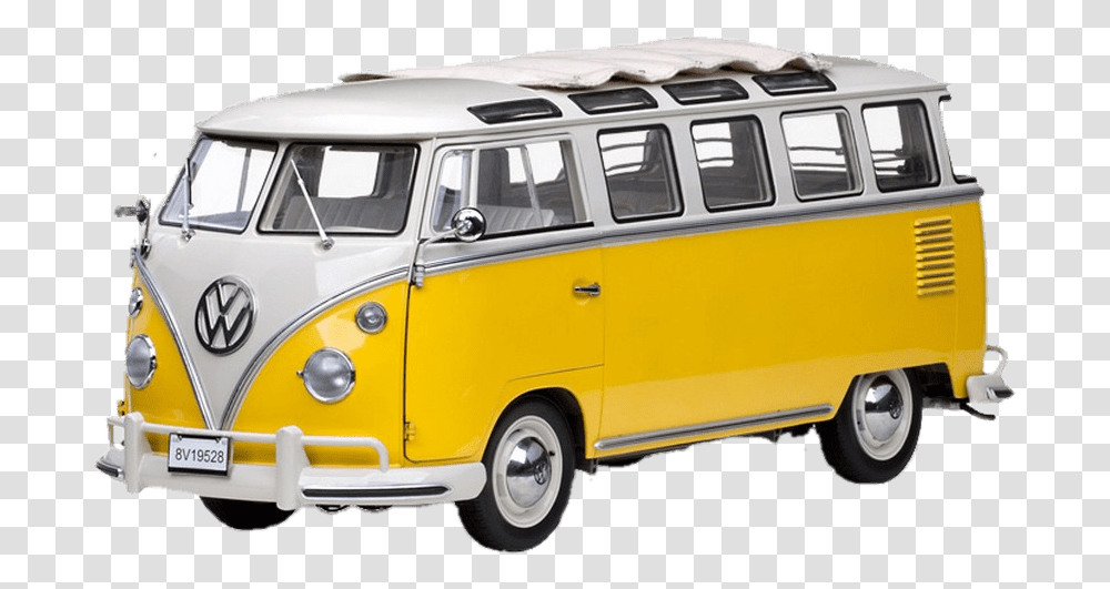 Yellow Volkswagen Camper Van Volkswagen, Minibus, Vehicle, Transportation, Caravan Transparent Png