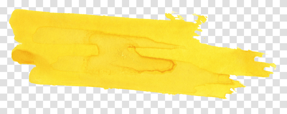 Yellow Watercolor Brush Stroke Golden Yellow Paint Stroke, Weapon, Weaponry, Art, Gemstone Transparent Png