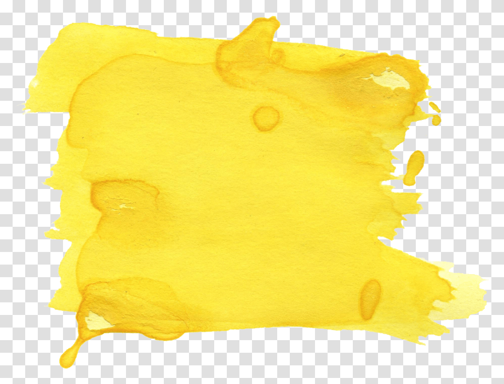 Yellow Watercolor Brush Stroke Yellow Yellow Brush Stroke, Pillow, Cushion, Petal, Flower Transparent Png