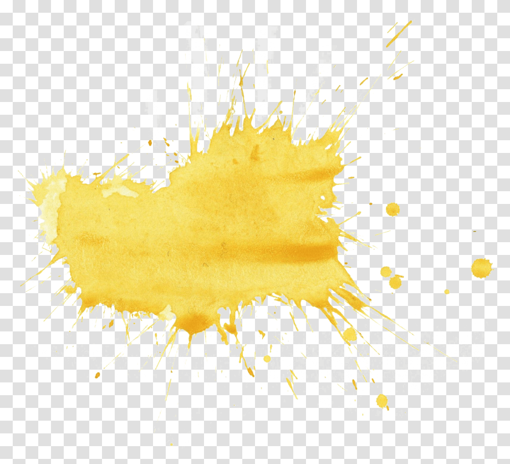 Yellow Watercolor Splatter Onlygfxcom Gold Paint Splatter, Graphics, Art, Paper, Outdoors Transparent Png