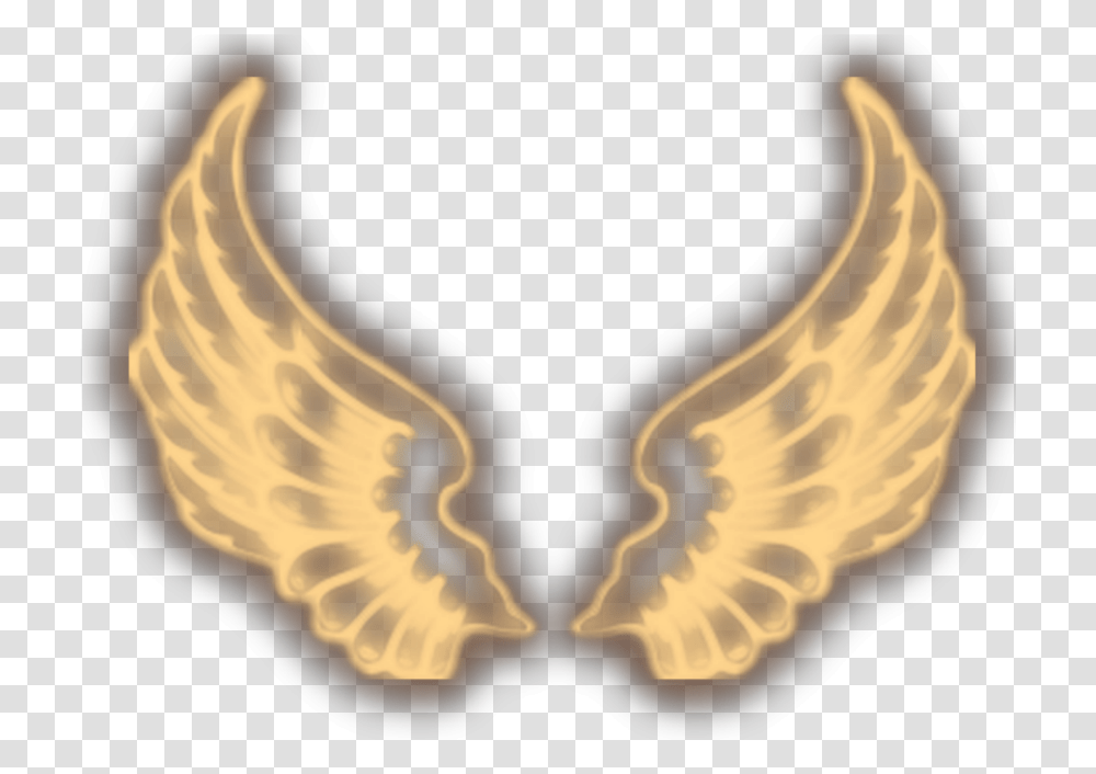 Yellow Wings Neon Neon Wings, Emblem, Eagle Transparent Png