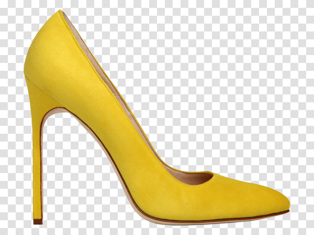 Yellow Women Shoe, Apparel, Footwear, High Heel Transparent Png