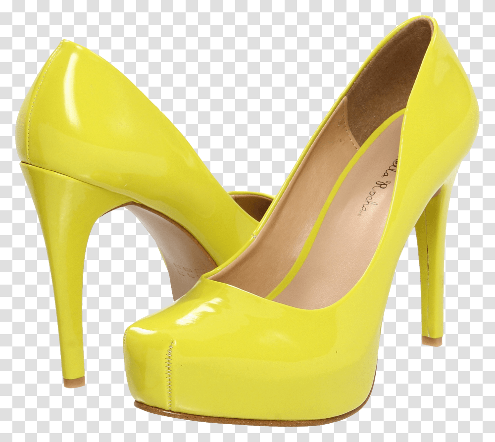 Yellow Women Shoes Image Shoes For Women, Apparel, Footwear, High Heel Transparent Png