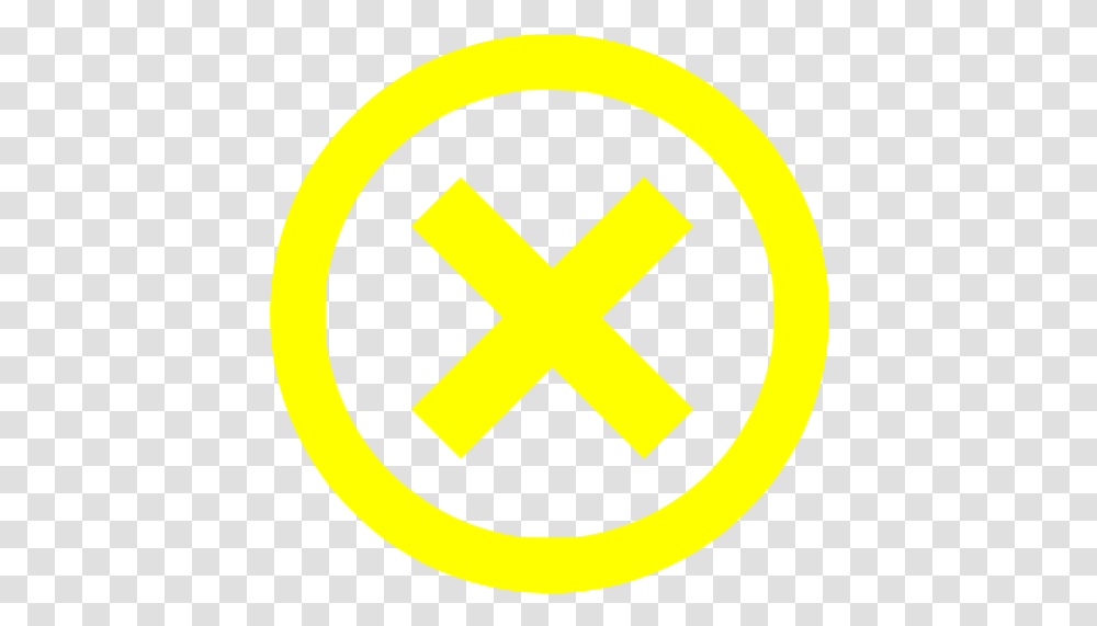 Yellow X Mark 4 Icon Free Yellow X Mark Icons Black And Yellow Twitter Logo, Symbol, Sign, Trademark, Car Transparent Png