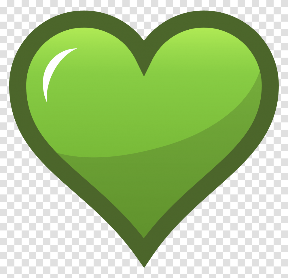 Yellowgreen Heart Green Heart Icon Ocal Favorites Icon Selected, Tennis Ball, Sport, Sports, Pillow Transparent Png