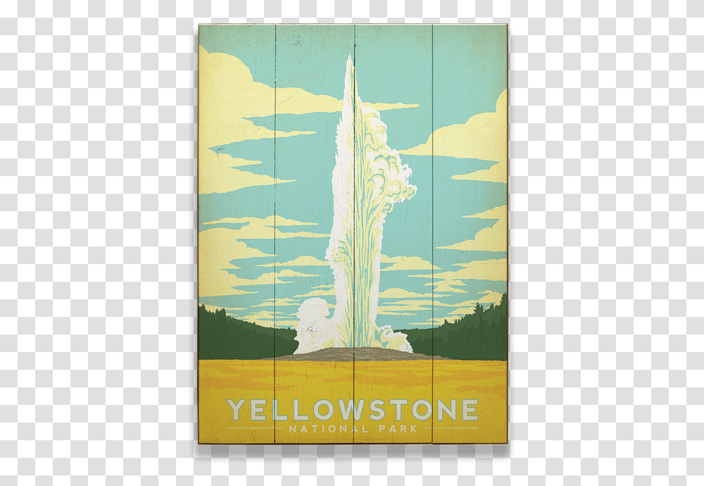 Yellowstone National Park Poster, Advertisement, Painting, Door Transparent Png